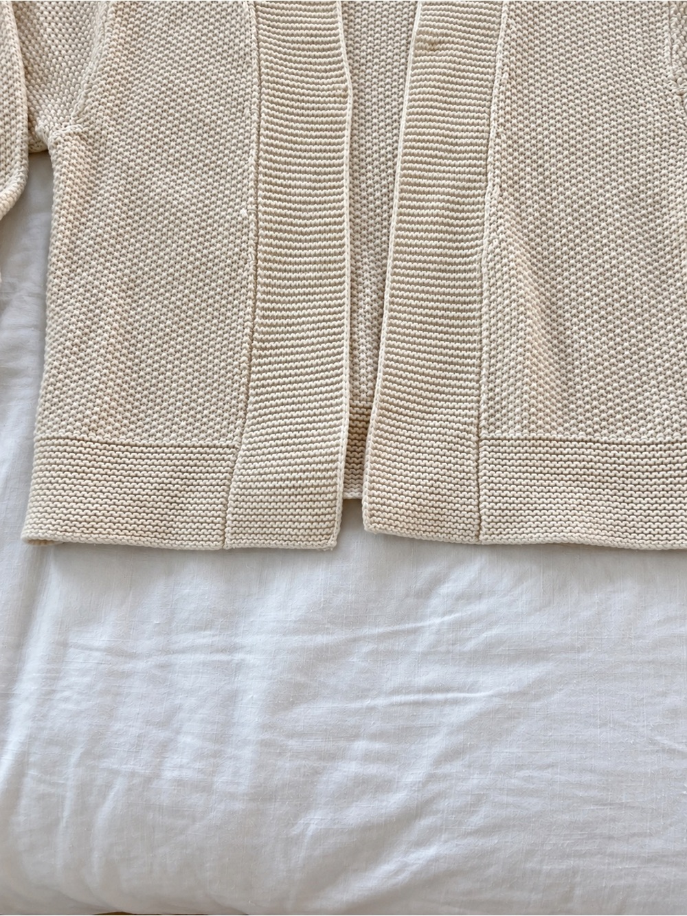 Lauren Ralph Lauren Cream Shawl-Collar Knit Cardigan - Picture 4 of 4